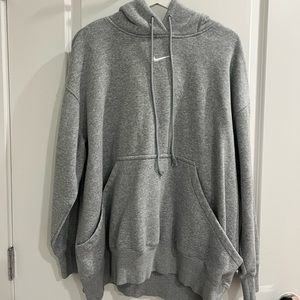 Grey Nike oversized hoodie